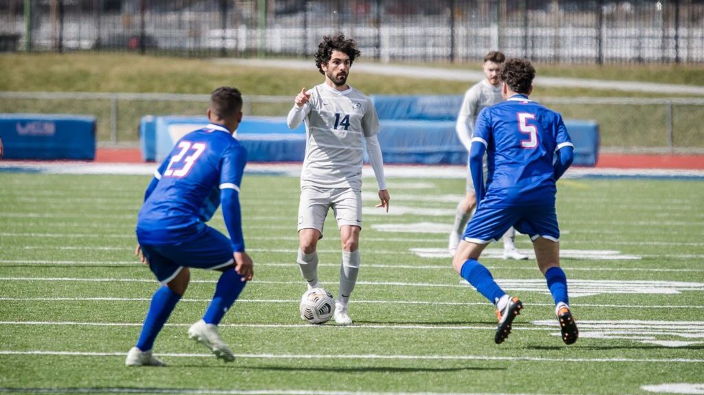 male college soccer player