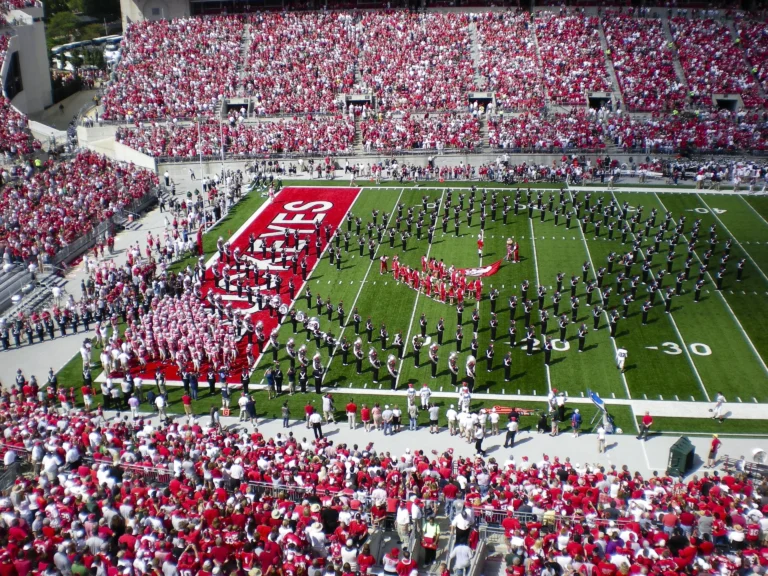 College sports stadium in the USA