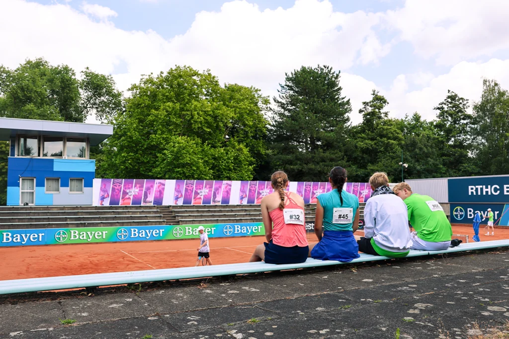 Players enjoying the Keystone Sports College Tennis Showcase 2025