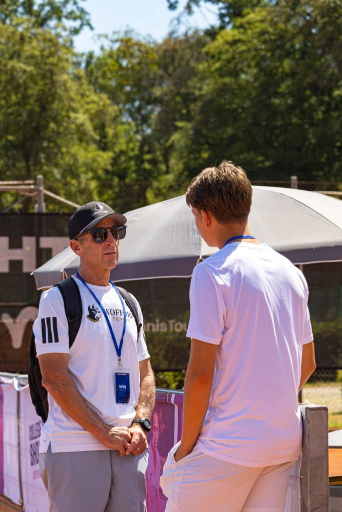 tennis player and college coach at keystone sports college tennis showcase