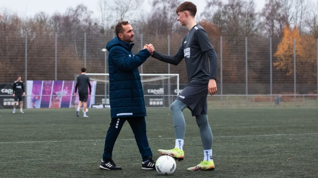 coach and athlete